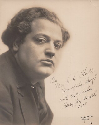HOLLYWOOD Harry Jay Smith INSCRIBED SIGNED AUTOGRAPH 1918 ORIG PHOTO 601