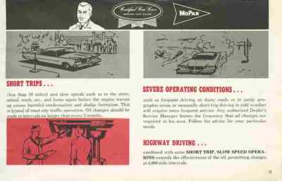 A4 Druck 1963 Plymouth Fury Handbuch 33
