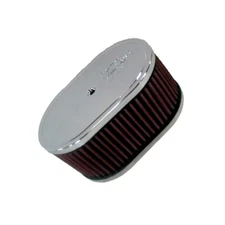 K&N Custom Racing Oval Air Cleaner Assembly For Single Or Two Barrel Carburetors