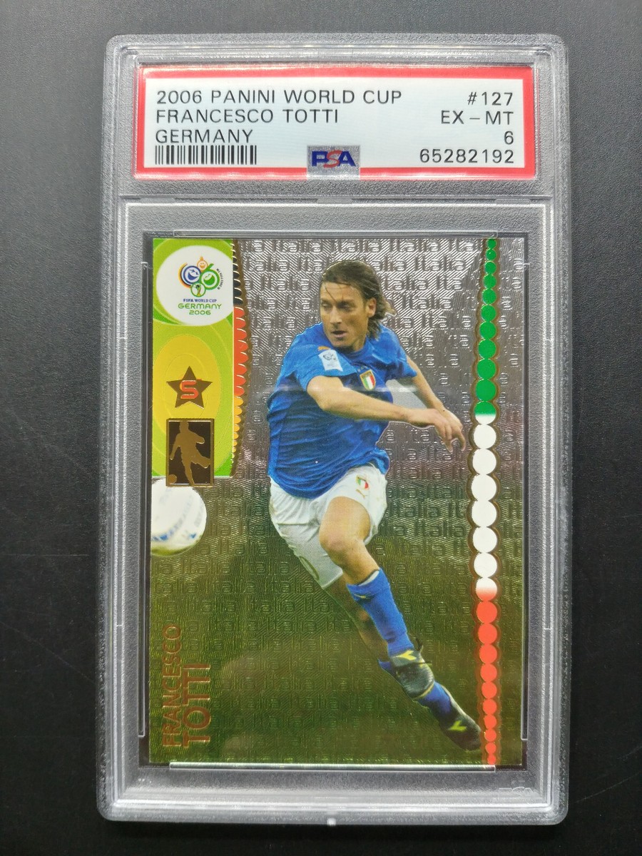 Card Panini World Cup #127 FRANCESCO TOTTI Germany 2006 PSA