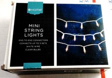 Target Home 100 Clear Mini String Lights Christmas White Wire