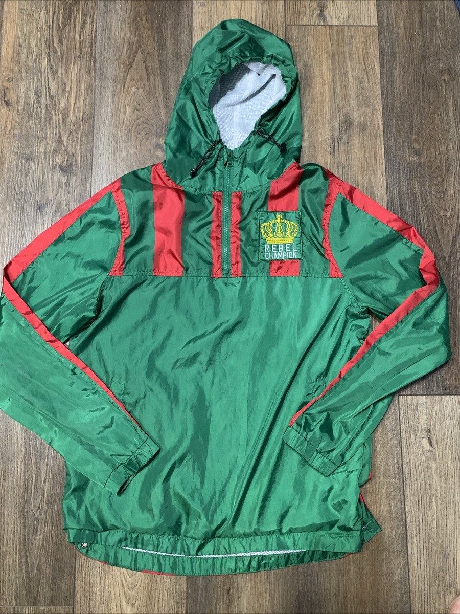 champion windbreaker womens green