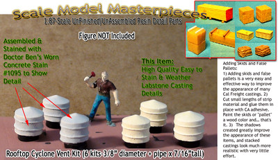 Scale Model Masterpieces/Yorke Rooftop Cyclone Power Vent Kit HO