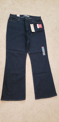 Levi's 512 Perfectly Shaping Jeans Women's Plus 18 M Bootcut Stretch Denim NEW