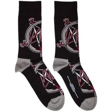 SLAYER Pentagram Socks Black New
