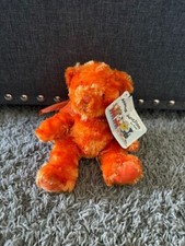 Animal Junction by Russ Plush Orange 6" Teddy Bear Stuffed Animal NEW w/ Tags
