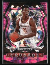 Onyeka Okongwu 2020 Panini Prizm Draft Picks Crusade Pink Ice RC #85 Basketball