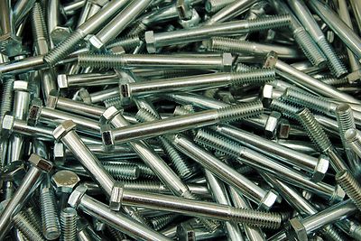 (55) Hex Head 3/8-16 x 3-1/2 Grade 5 Bolts Zinc Plated Cap Screws