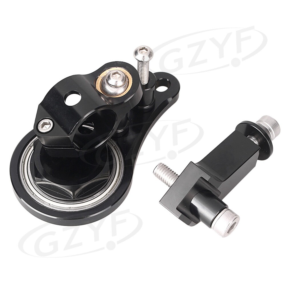 CNC Steering Damper Stabilizer Mount Bracket Fit Kawasaki Ninja ZX6R 05