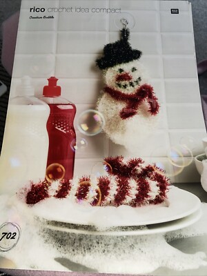 Rico 702 Schneemann & Zuckerstange Häkelanleitung sehr guter Zustand