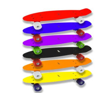 Ozbozz Unisex's Skateboards Cruiser Rider Skateboards - Assorted Vibrant Colors