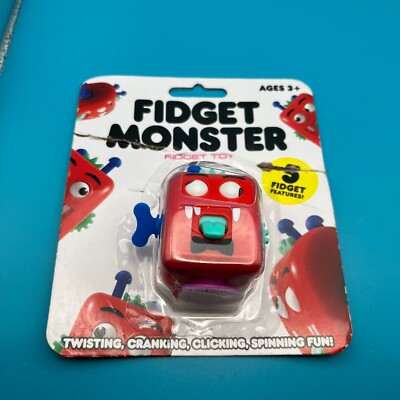 Fidget Toys Fidget Monsters Red Twisting Cranking Clicking Spinning