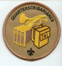 "Quaterscribearaianer" Joke spoof Quartermaster Scribe Librarian Bugler in 1. 
