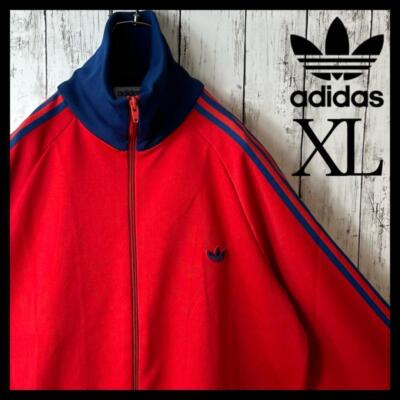 Adidas Descente Jersey Track Jacket Red Navy No. 6 XL Red Adidas Descente Jersey Track Jacket Red Navy No. 6 XL Red