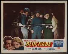 BLOCKADE LOBBY CARD MOVIE POSTER 1938 HENRY FONDA