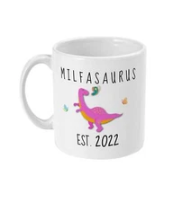 New Milf Mug Est 2022 Personalised New Milf Gift Milfasaurus Mug New Mum Gift
