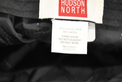 Hudson North Wool Cabbie Hat Mens S-M Black Newsboy Ear Flaps Grandpacore - Picture 12 of 15