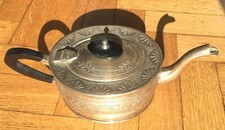 TEIERA IN ARGENTO SHEFFIELD DA COLLEZIONE; ELEGANTE;MANICI IN EBANO;PUNZONATA!!!