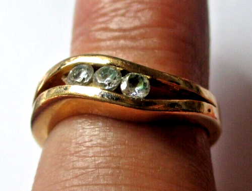 Bague Ancienne En Argent 925 Avec Plaque De Nacre - Taille 48 - Vintage