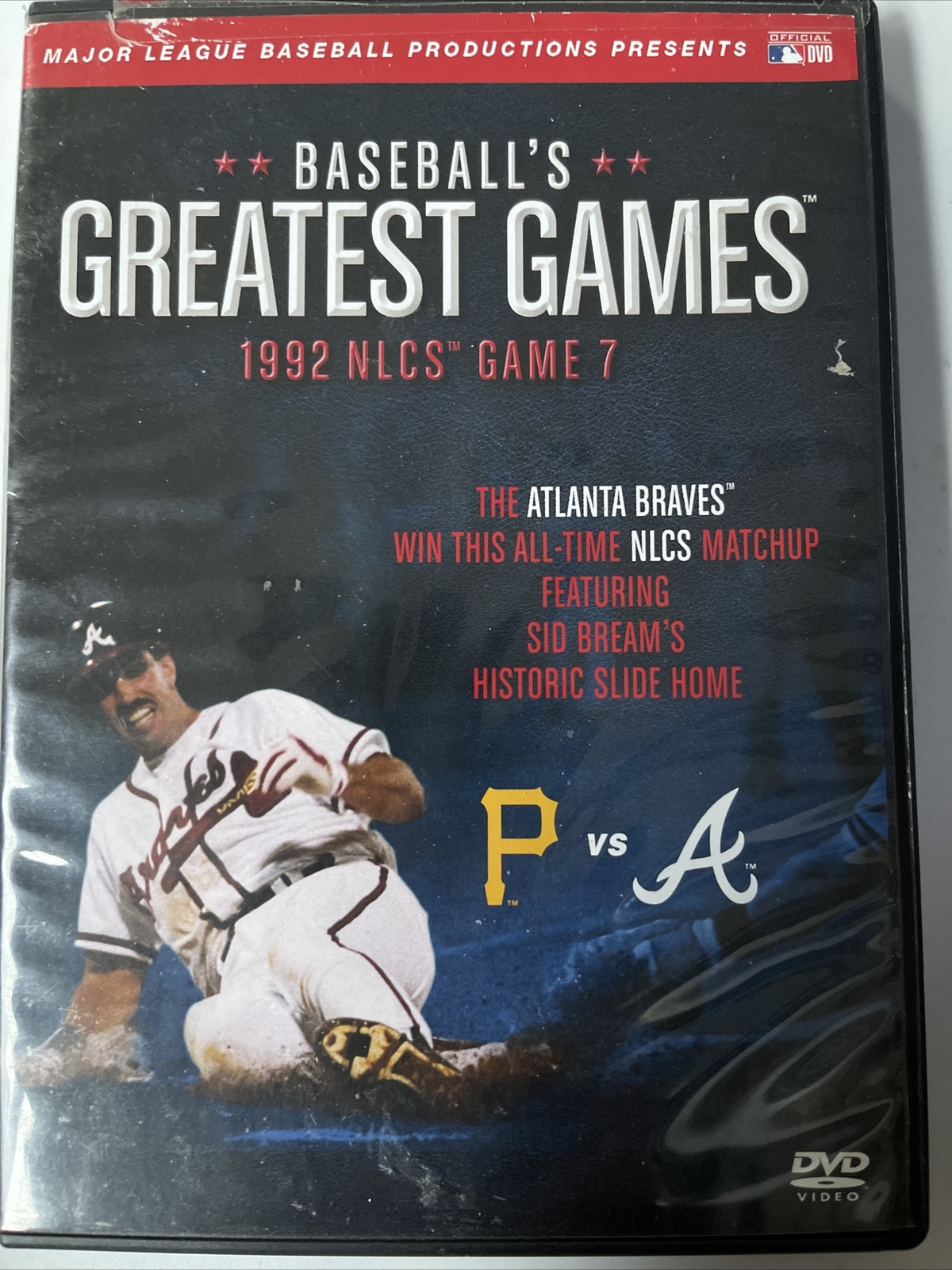 RARE Baseball's Greatest Games 1992 NLCS Game 7 Braves / Pirates DVD