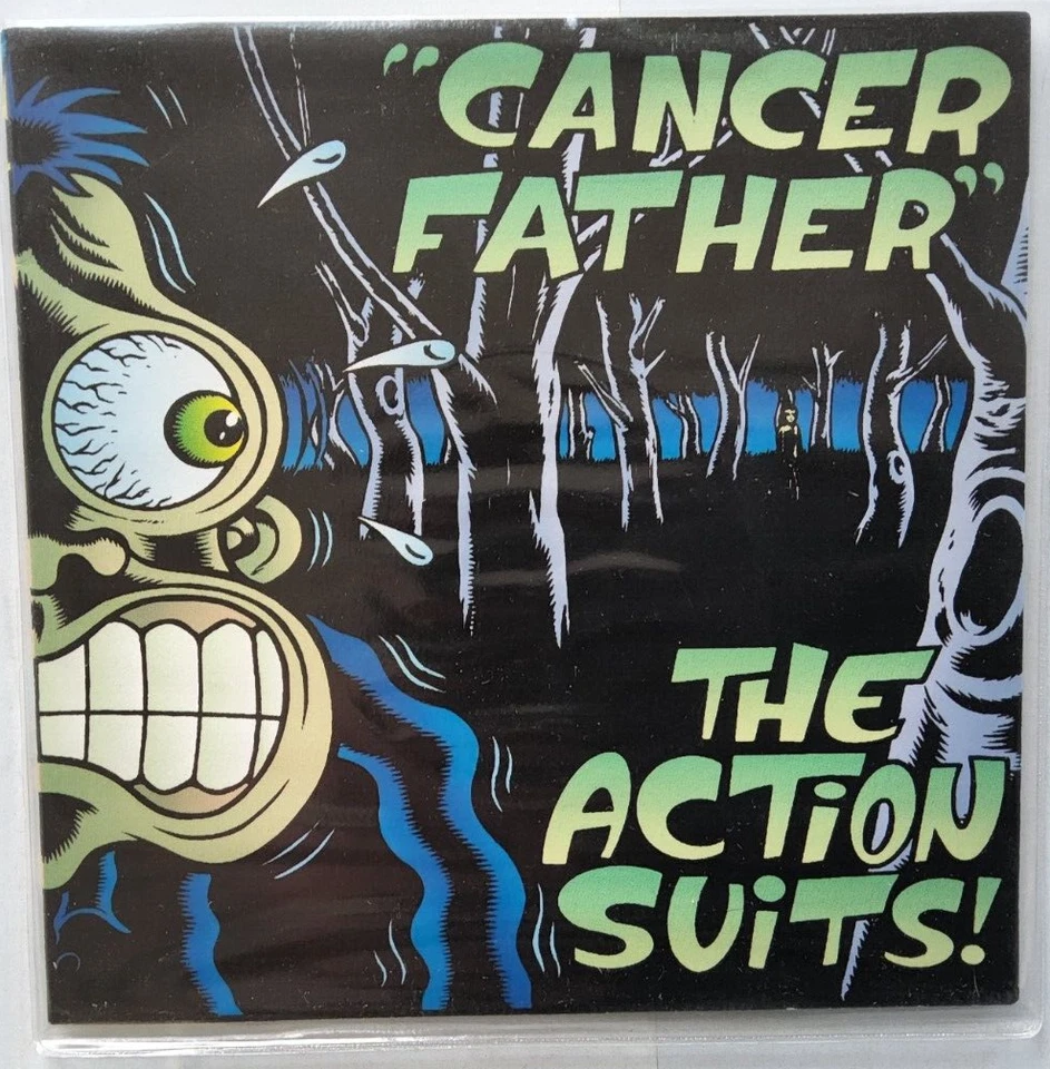 The Action Suits! – Cancer Father limited edition  clear 7" vinyl record 1996 - Image 3 of 3