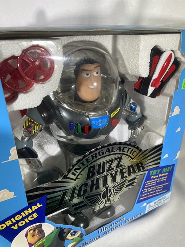 INTERGALACTIC BUZZ LIGHTYEAR ULTIMATE TALKING ACTION FIGURE DISNEY #62891 - Picture 2 of 7