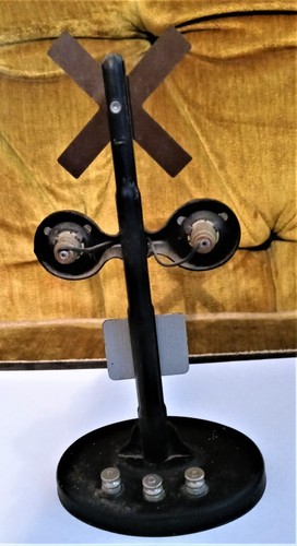 O Scale Marx, Marklin, & Lionel Metal "Stop on Signal" Railroad Crossing Signal - Picture 2 of 2