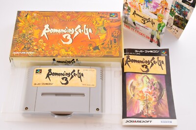 Romancing SaGa3 Nintendo Super famicom SFC RPG Japan W/Box