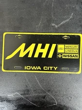 MHI Iowa City IA Mercury Lincoln Nissan Dealership License Plate Booster