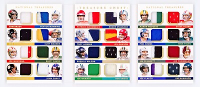 2020 Panini National Treasures Treasure Chest Booklet 16/25 Brady Manning & More