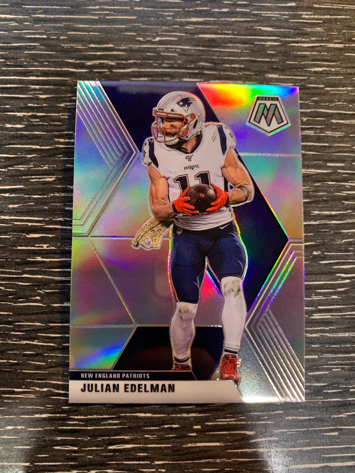 JULIAN EDELMAN 2020 Panini Mosaic - Silver Prizm #138 New England Patriots 2A