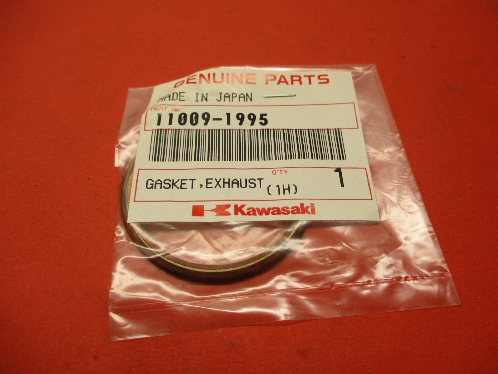 NOS NEW OEM KAWASAKI KX125 KDX200 KDX220 ZR1100 EXHAUST PIPE GASKET