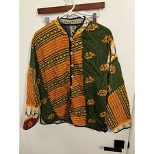 Handmade Women's Kantha Jacket, Multicolor, One Size