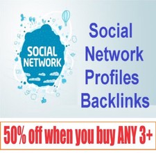 100 Social networks Social Bookmarks Profiles High Quality SEO Backlinks
