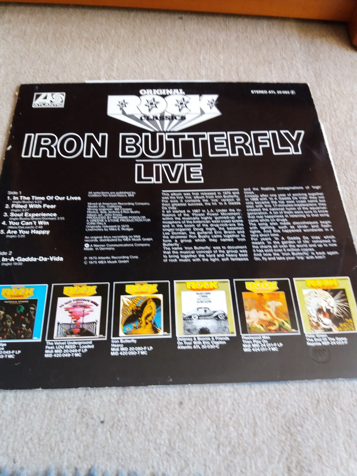 Iron Butterfly Live Vinyl eBay