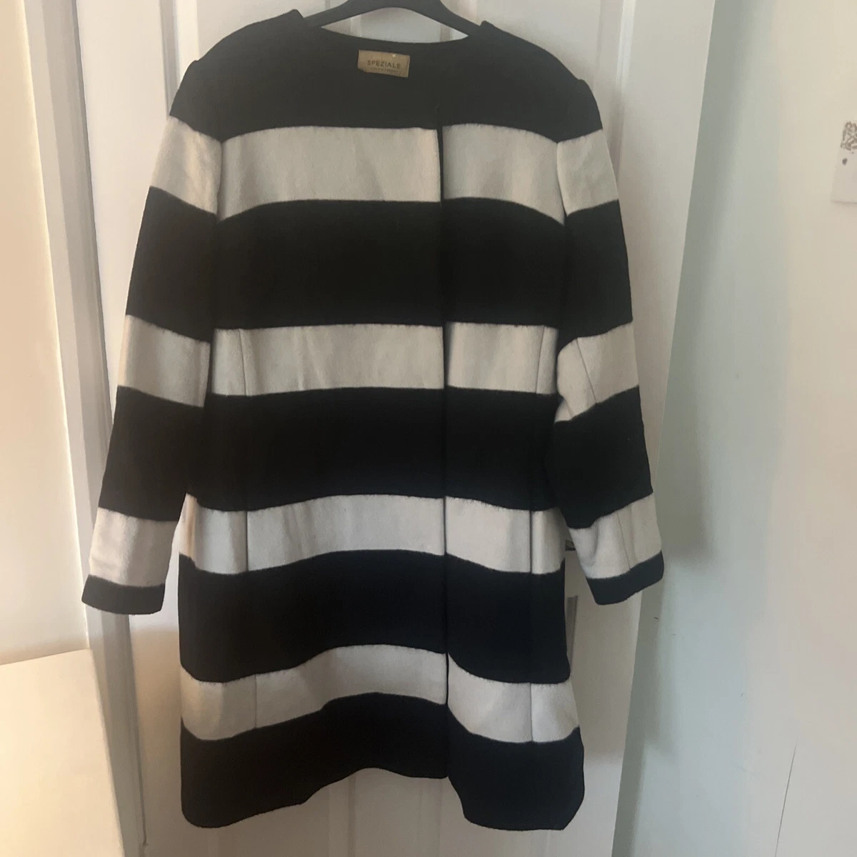 Per Una Speziale Striped Wool Coat 20