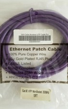Cat5E Ethernet patch cable 2 pack 10ft. each