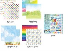 Springtime 12x12 Scrapbook Papers Stickers Set by Reminisce
