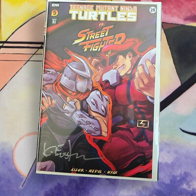 Teenage Mutant Ninja Turtles Vs. Street Fighter #5 (IDW Publishing) Signed