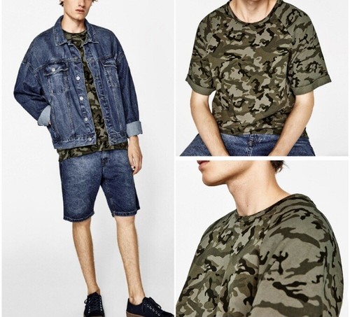 Green Camo Men's Tee Shirt Military 