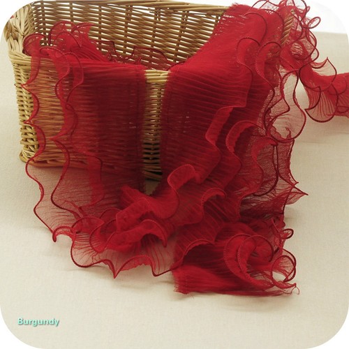 3 Layers Pleated Ruffles Trim Mesh Frill Sewing Edge Trimming Lace Craft By Yard - Picture 12 of 27