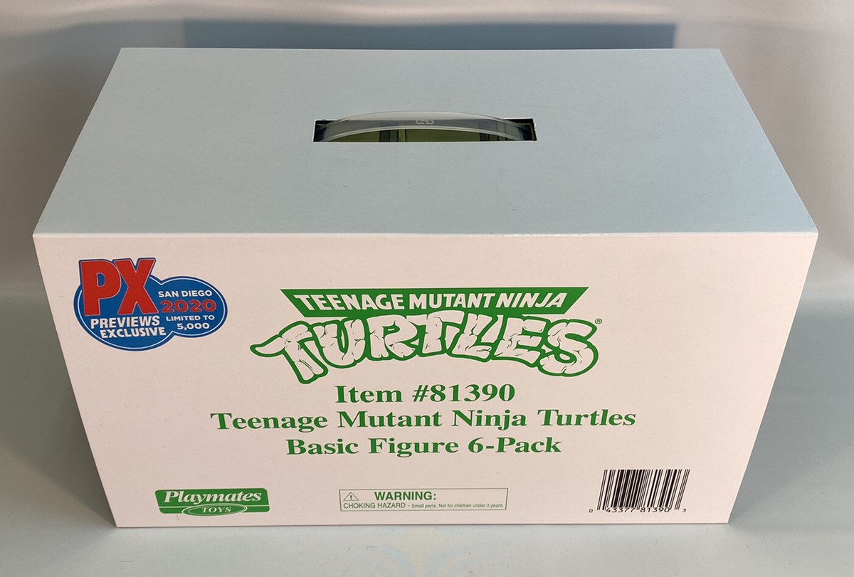 SDCC 2020 PX Previews Exclusive TMNT Retro 6-Pack Figure Set