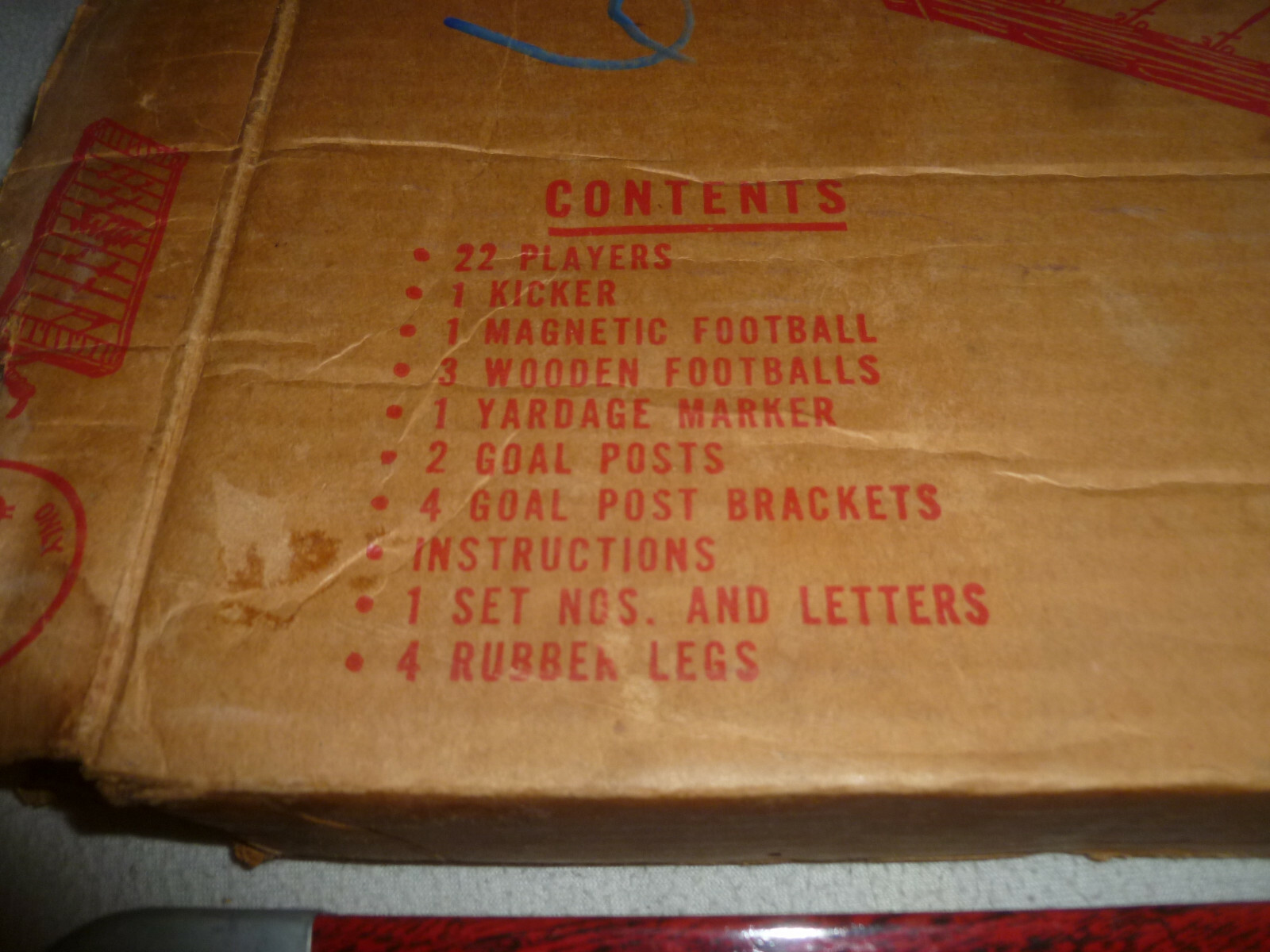 VINTAGE BOXED GOTHAM ALL STAR ELECTRIC FOOTBALL GAME VIBRATING ACTION