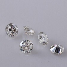 2 CT Natural White Diamond 5 mm 5 Pcs Round Cut VVS1 D Grade GDGL Certified A116