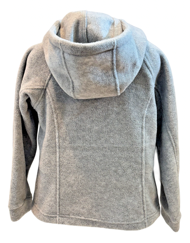 Columbia Youth Girl XS (6/6X) Benton II Fleece Jacket Gray Hood Front Full Zip - Picture 3 of 7