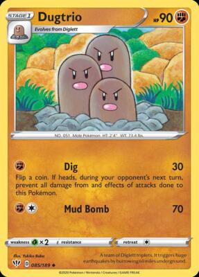 Pokemon Dugtrio (85/202) Darkness Ablaze NM | eBay