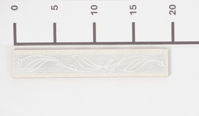 Fliesenbordüre 20,0x3,0cm Bordüre Gardenia Orchidea Grau Pastell