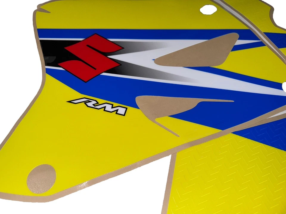Kit de gráficos Suzuki RM125 RM250 2002-2008 21 mil brillo motocross MX calcomanía pegatina Foto 3 de 4