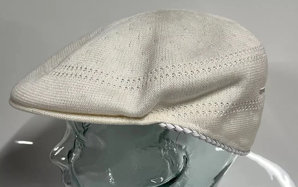 Gorra plana Kangol X WESC Superlative Conspiracy blanca 504 Ventair Ivy nueva L Foto 4 de 4