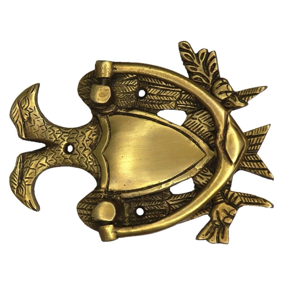 Handmade Brass Eagle Shape Doorbell Antique Style Home Office Decor Door Knocker - Image 3 of 4